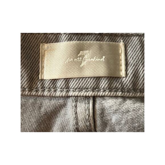 7 For All Mankind shorts Easy Ruby cut off denim blue size 31 - Picture 3 of 4